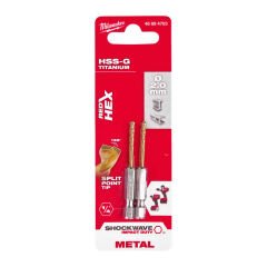 METAL MATKAP UCU HEX GİRİŞLİ HSS-G 2X 59,5mm T48894703 MILWAUKEE