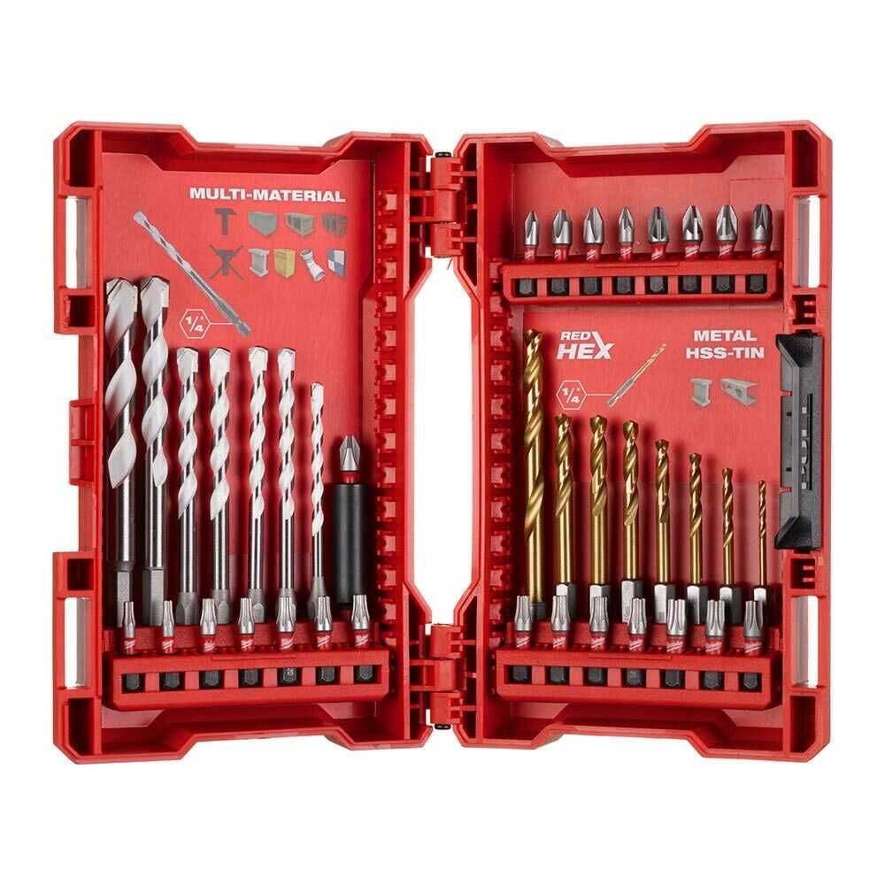 SHOCKWAVE DELME + VİDALAMA SET 39 PARÇA  MILWAUKEE T4932479854